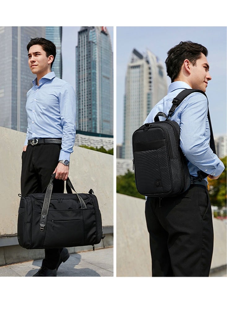 ARCTIC HUNTER - Foldable Travel Duffel Bag with Shoes Compartment, Large Sport Hand Bag for Men and Women, Black - Image 1