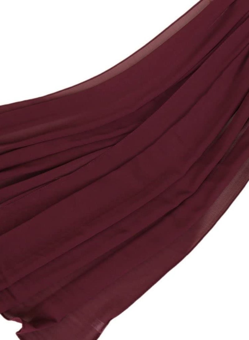 Chiffon Scarf for Women Fashion Soft Hijab Long Scarf Wrap - Image 4