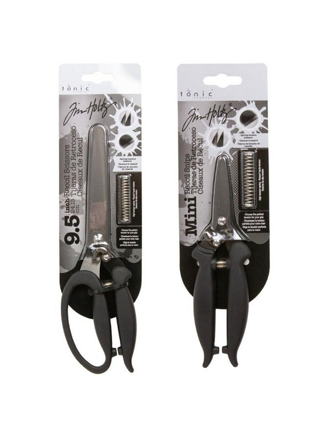 Ranger Tonic Studios - Tim Holtz - Recoil Scissors And Mini Recoil Snips Bundle Tts5386E & Tts5385E May 2024 Release - Image 1
