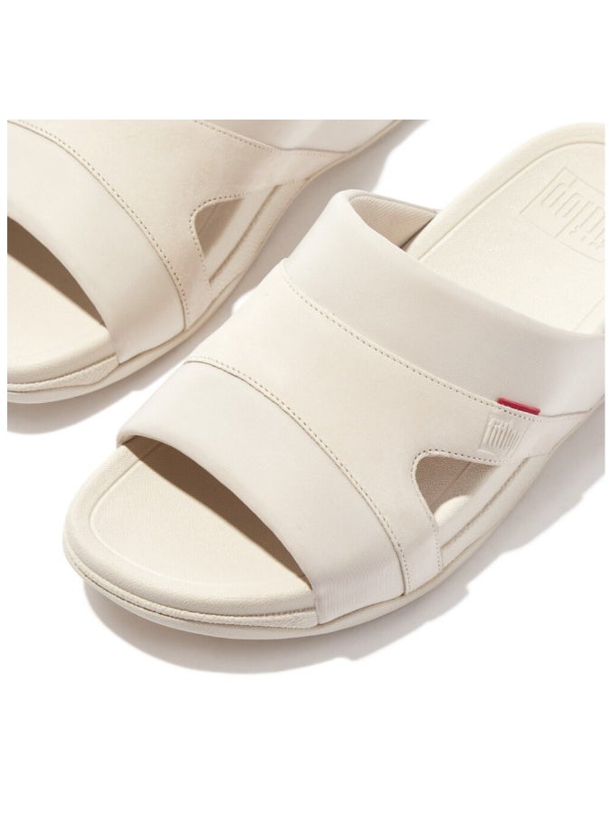 FitFlop 049-823 Fitflop Men Sandals Freeway Iii Mens Leather-Mix Slides - Paris Beige GV4-A99 Beige  - Image 4