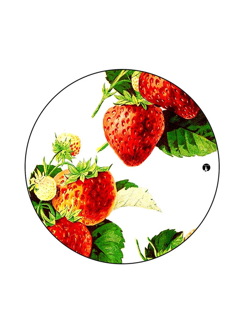 RKN Strawberries Mouse Pad White