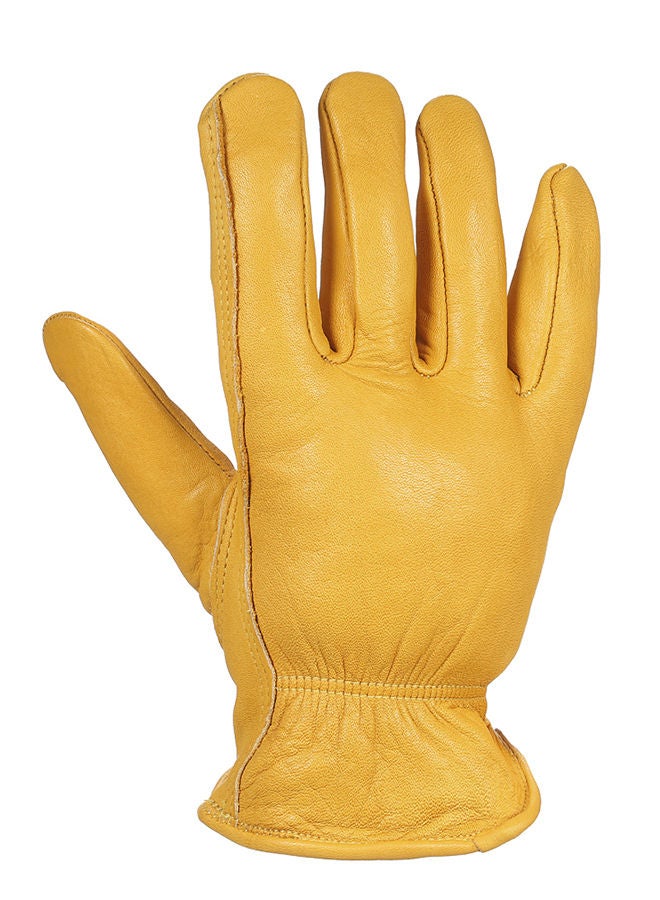 NIBEMINENT Non Slip Safety Worker Gardening Gloves Yellow - Image 3