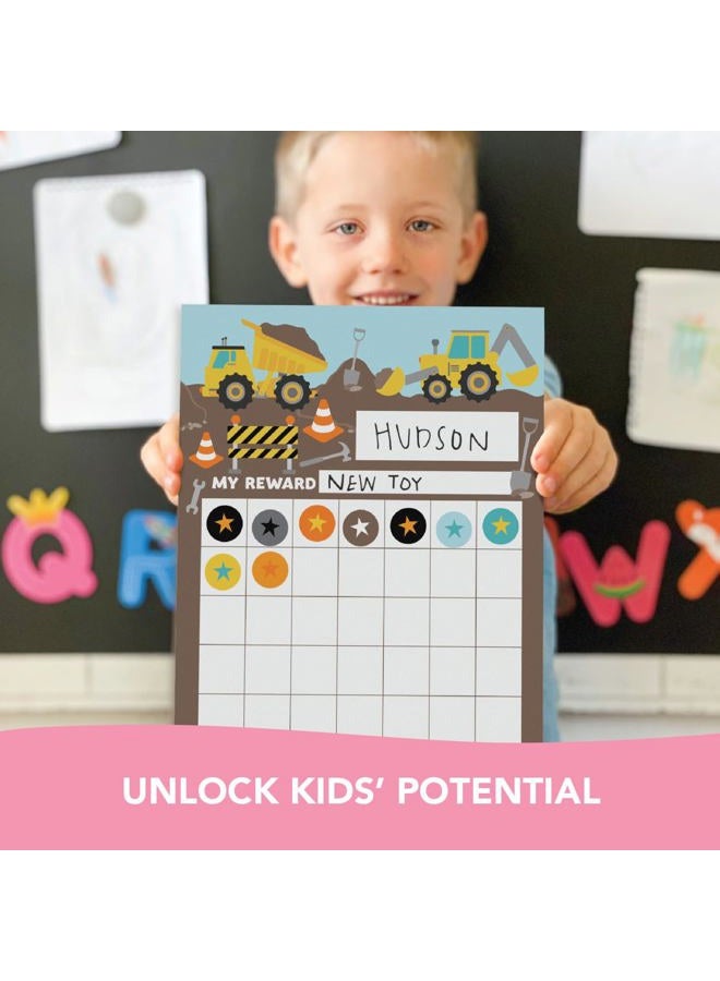 Hadley Designs 25 Construction Reward Sticker Chart For Kids Behavior Chart For Classroom - Classroom Incentive Chart For Classroom Reward Chart For Kids Behavior, Star Chart For Kids Behavior Chart For Kids - Image 4