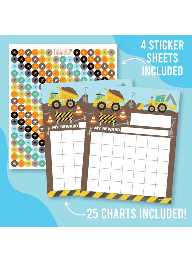 Hadley Designs 25 Construction Reward Sticker Chart For Kids Behavior Chart For Classroom - Classroom Incentive Chart For Classroom Reward Chart For Kids Behavior, Star Chart For Kids Behavior Chart For Kids - Image 3