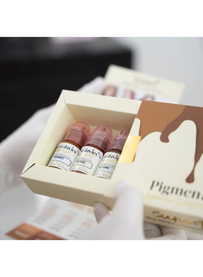 Perma Blend مجموعة صبغات الحواجب الدائمة الاحترافية من صن سيت 4x15 مل - Image 2