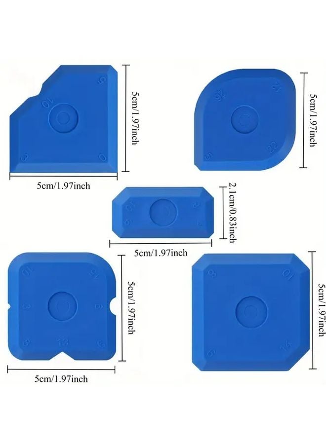 Blue Professional Silicone Sealant Applicator Kit 23 Nozzles 5 Tools Storage Box - Image 4