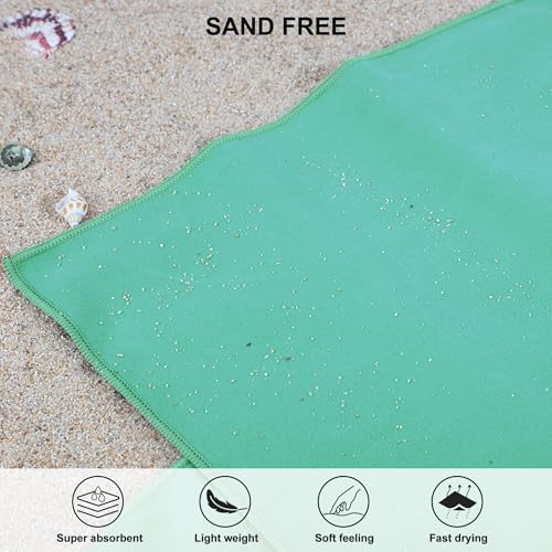 Rainleaf Microfiber Towel Perfect Travel & Gym & Camping Towel. Quick Dry - Super Absorbent - Ultra Compact - Lightweight. Suitable for Trip, Beach, Shower, Backpacking, Pool - Image 5