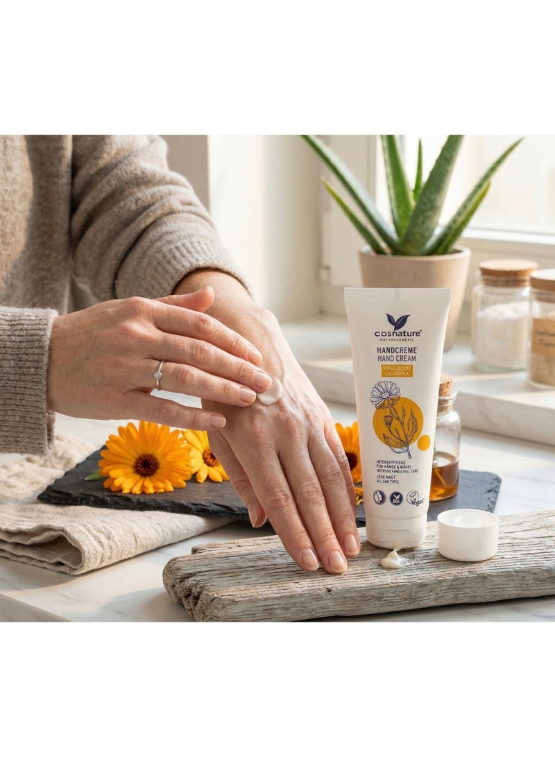 cosnature Ringelblume Handcreme 75 ML | Natural Vegan – Soothes, Moisturizes & Protects Hands – Made in Germany - Image 3