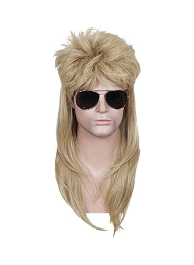Rocker Style Wig For Men Beige 8inch