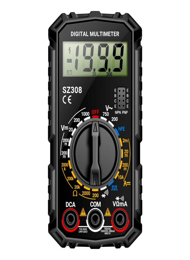 ANENG SZ308 Digital Multimeter Square Wave Digital Tester 1999 Counts HFE Triode Buzzer Multimeter AC/DC Voltage DC Current Resistance Test Tool - Image 1