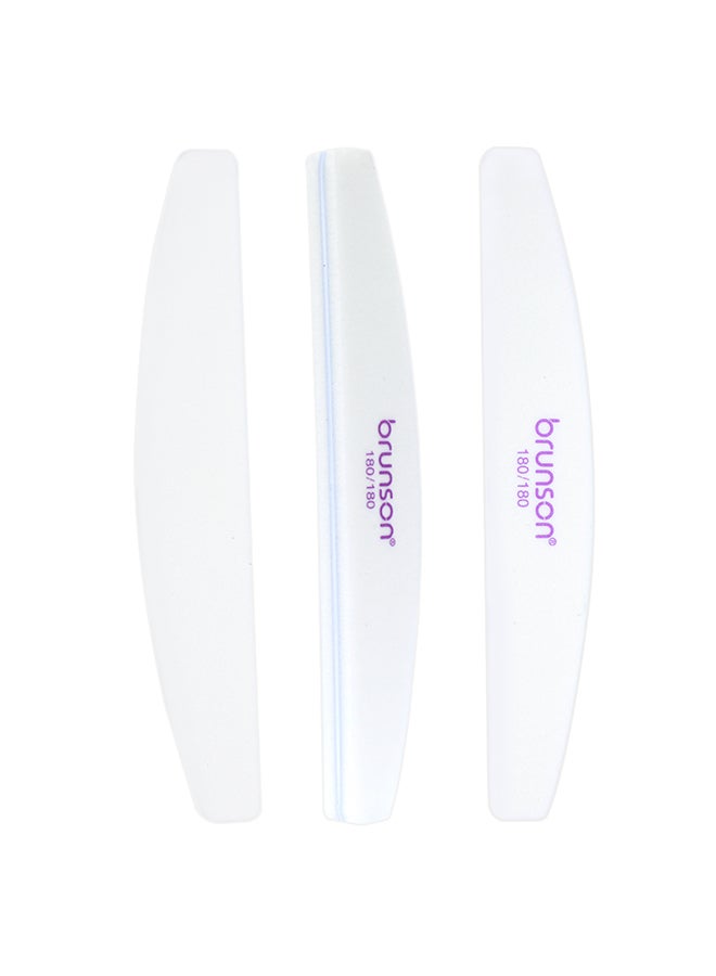 brunson 1 Pieces Nail File, Professional Double Sided Buffer Block Emery Board, Manicure Pedicure Tool - SEB-321W-1 - Image 1