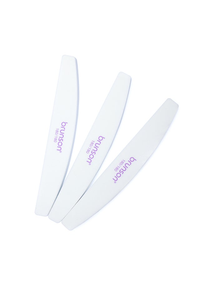 brunson 1 Pieces Nail File, Professional Double Sided Buffer Block Emery Board, Manicure Pedicure Tool - SEB-321W-1 - Image 2