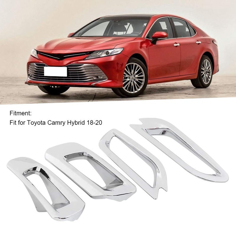 Brilluxa Brilluxa 4Pcs Front Rear Fog Light Frame Fog Lamp Frame Trim Cover Car Fog lamp Cover Exterior Decor Fit for Camry 18‑20  - Image 2