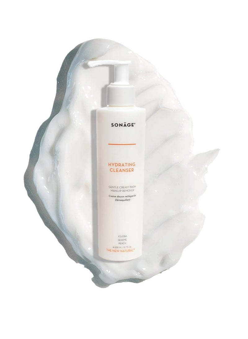 sonage SONAGE Hydrating Cleanser | Daily Noncomedogenic Gentle Facial Cream Cleanser | Hydrating Face Wash For All Skin Types - Image 1