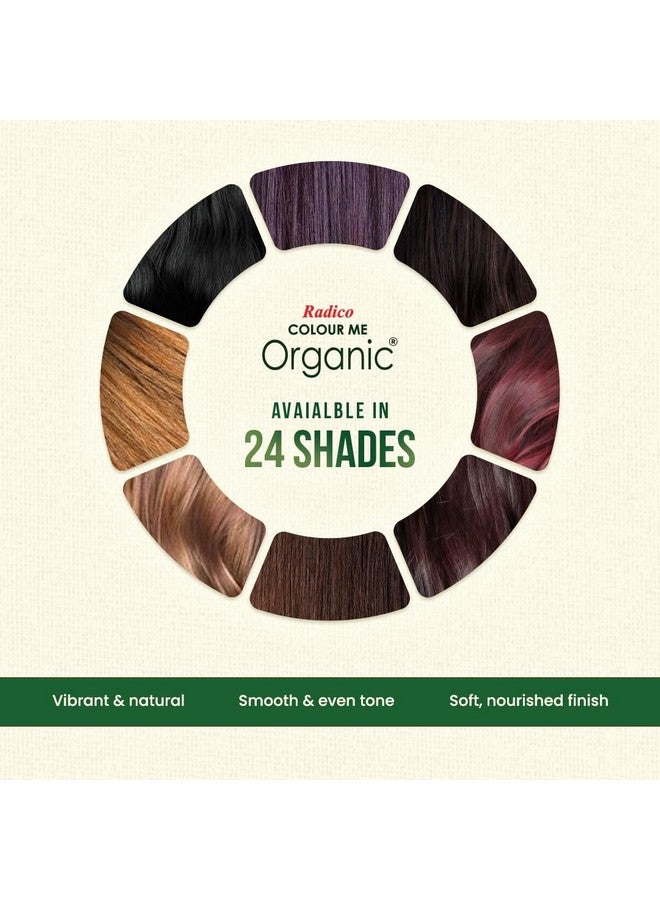 Radico Colour Me Organic Soft Black Hair Colour; 100% Organic made with natural herbs, Skin Allergy Safe, No Ammonia, No Parabens & No Chemicals, Globally Certified (Pack of 2) - Image 3