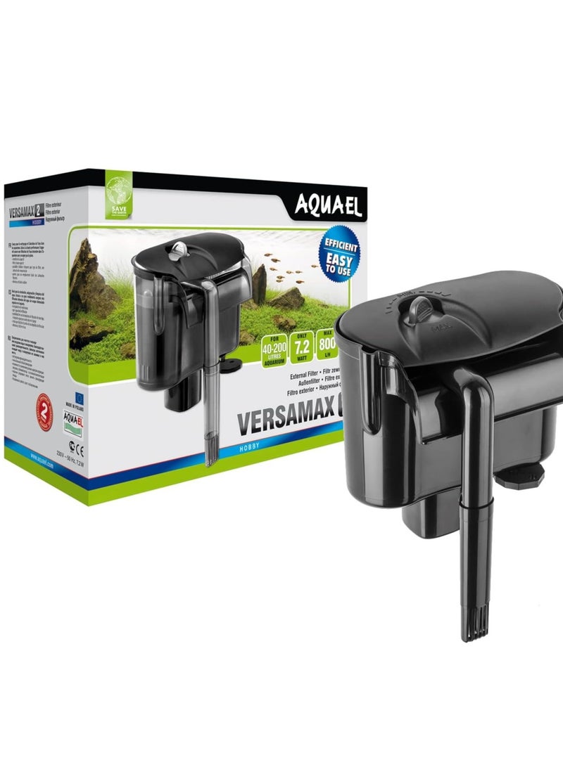 AQUARIUM Aquael VersaMax 2 External Filter [Max Flow:800 l/h] For 40-200 Litres Aquarium - Image 1
