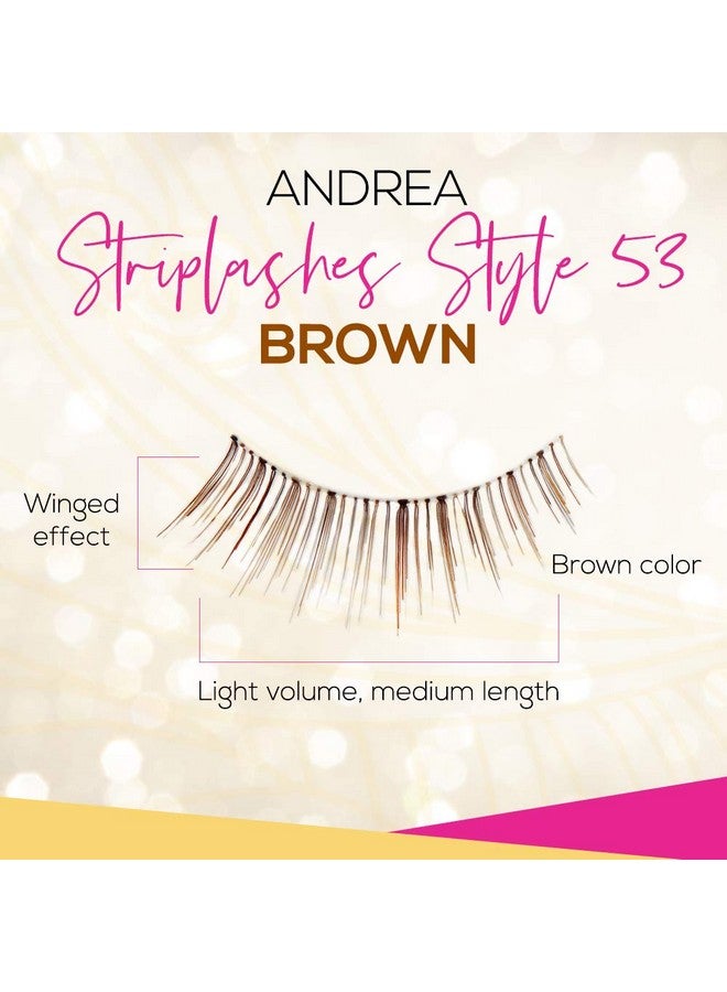 Andrea False Lashes Style 53 Brown 4 Pairs - Image 4