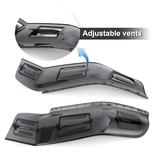 psler حاجب الرياح القابل للتعديل مع فتحات للتهوية لجولد وينغ GL1800 F6B 2001-2017، ملحقات PSLER لجناح الحماية من الهواء GL1800 F6B دخاني - Image 4