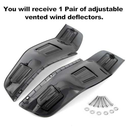 psler حاجب الرياح القابل للتعديل مع فتحات للتهوية لجولد وينغ GL1800 F6B 2001-2017، ملحقات PSLER لجناح الحماية من الهواء GL1800 F6B دخاني - Image 5