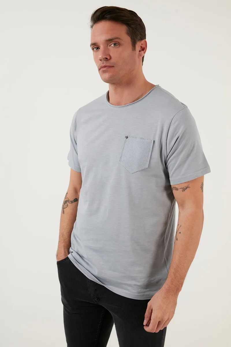 بوراتي 100% Cotton Slim Fit Crew Neck Pocket T Shirt Men's T Shirt 5902000