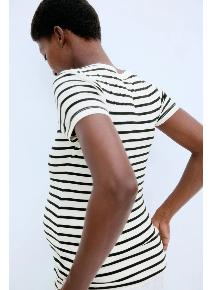اتش اند ام Mama Ribbed Top