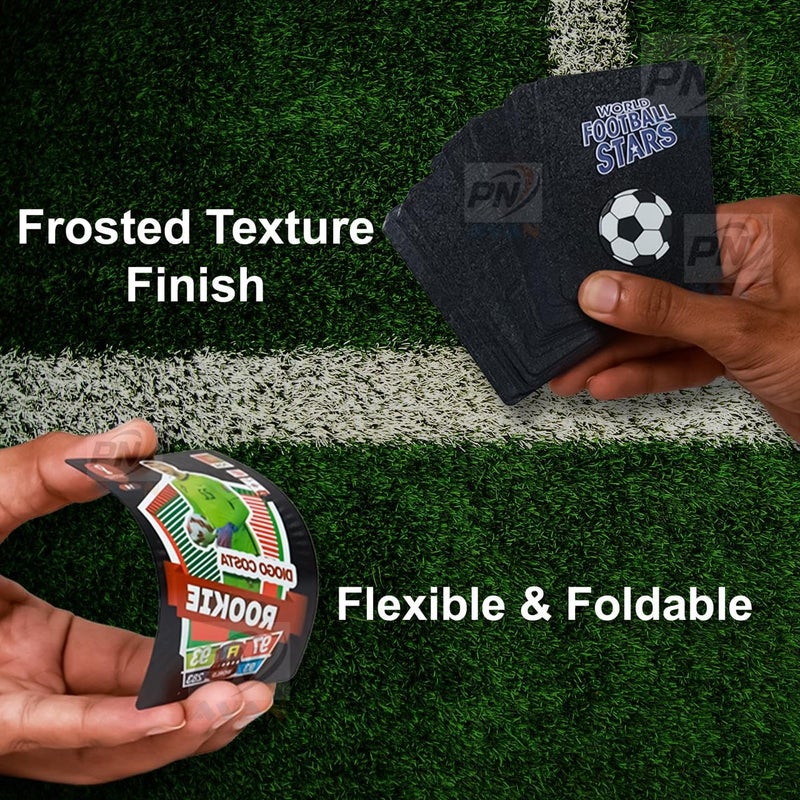 PN AVAN Football Card Set Waterproof Plastic Card Black 55 Card (Black Colour) - Image 4