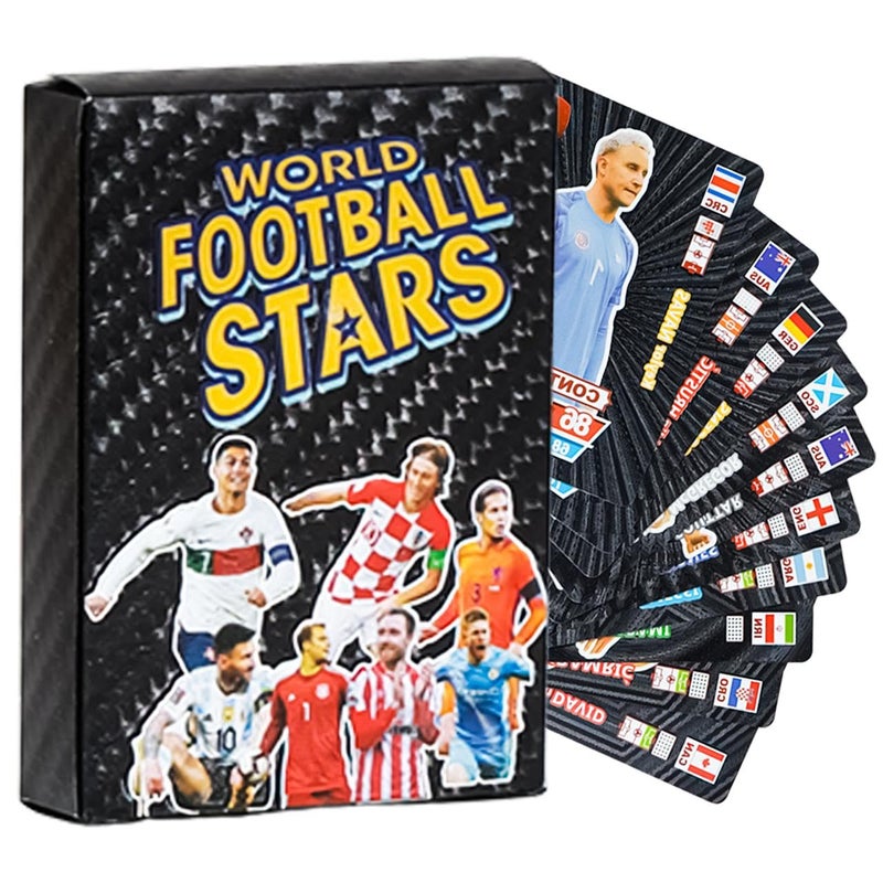 PN AVAN Football Card Set Waterproof Plastic Card Black 55 Card (Black Colour) - Image 1