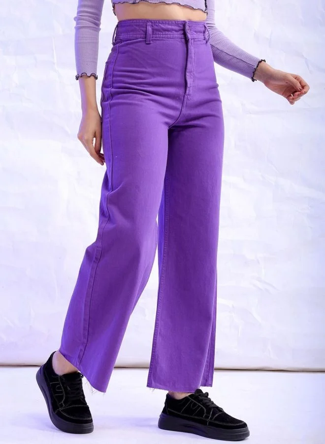 Women Bootcut Solid High Rise Jeans