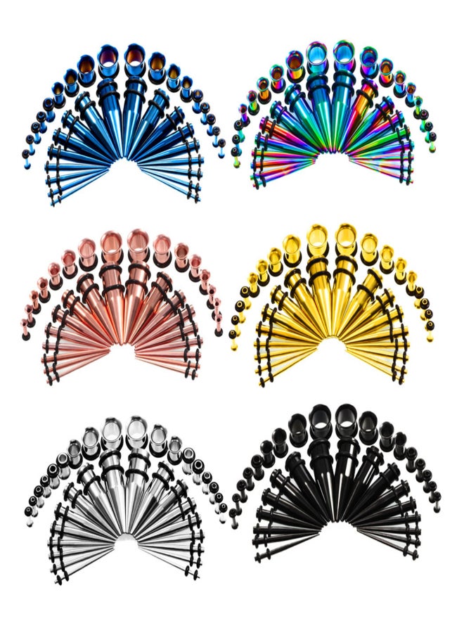 Stainless Steel Tapered Ear Expanders 36-Piece Assortment Set Piercing Jewelry - Image 5