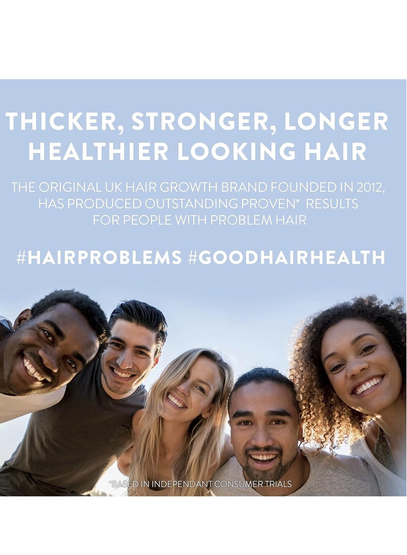 واترمانز بلسم ووترمانز جرو مي® - البيوتين والكافيين وزيت الأرغان لترطيب الشعر وتجديده، يشجع نمو الشعر، يقوي بصيلات الشعر، يحتوي على حاصرات طبيعية لهرمون ديهدروتستوستيرون، يحسن الدورة الدموية في فروة الرأس، يزيد من كثافة الشعر، يمنحه مظهرًا ولمعانًا إضافيين، 250 مل - Image 3