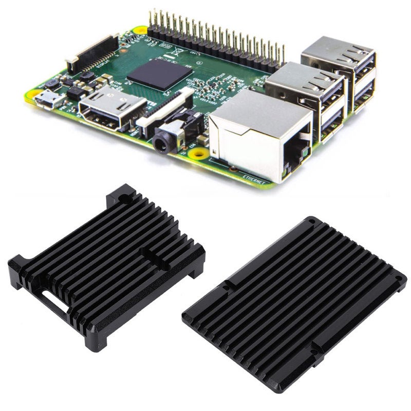 Geekteches Aluminum Alloy Case for Raspberry Pi 3 Model B 2b 3b Plus - Fanless Cooling Design - Motherboard Shell Box for Raspberry Pi 3rd - Image 3