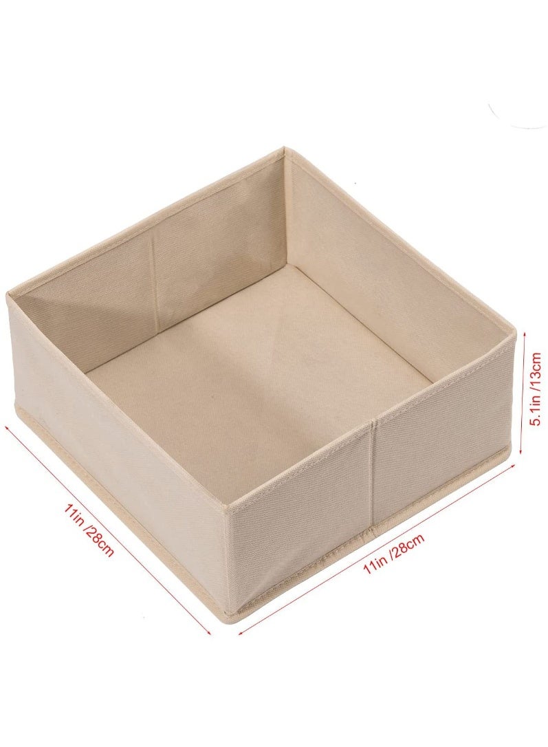 MIXDE 6 PCS Cabinet Closet Organizers Foldable Wardrobe Organizer Dividers Drawer Organizers for Underwear Storage Boxes for Storing Socks, Clothes, Bras, Ties - Image 3