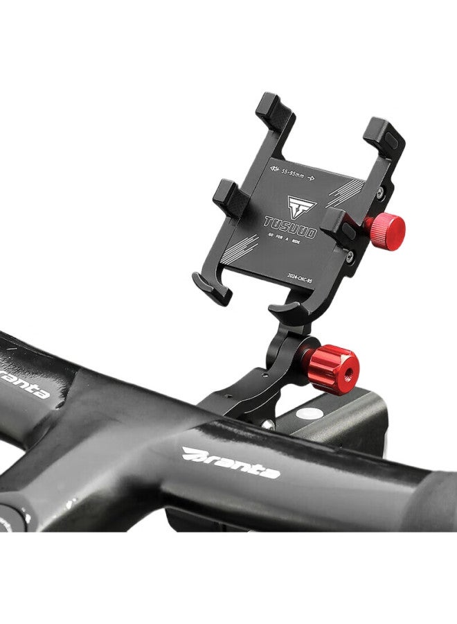 TOSUOD Road Bicycle Cycling Aluminum Alloy Phone Mount Integrated Wind-Resistant Handlebar Extension Navigation Mount - Image 3