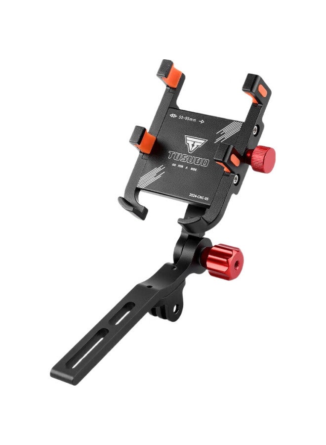 TOSUOD Road Bicycle Cycling Aluminum Alloy Phone Mount Integrated Wind-Resistant Handlebar Extension Navigation Mount - Image 1