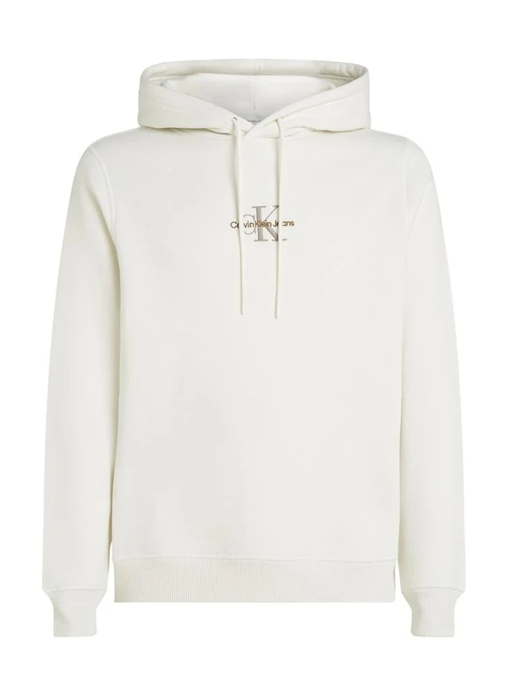 كالفن كلاين جينز Logo Print Drawstring  Hoodie