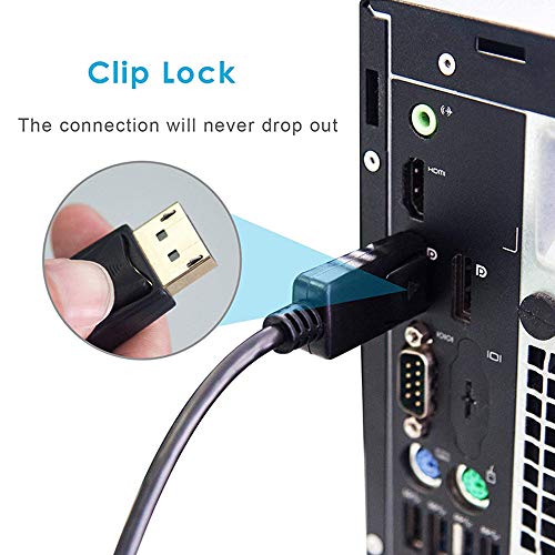 Anbear DisplayPort to HDMI Adapter, Display Port to HDMI Cable(Male to Female) for DisplayPort Enabled Desktops and Laptops Connect to HDMI Displays (2 Pack) - Image 5
