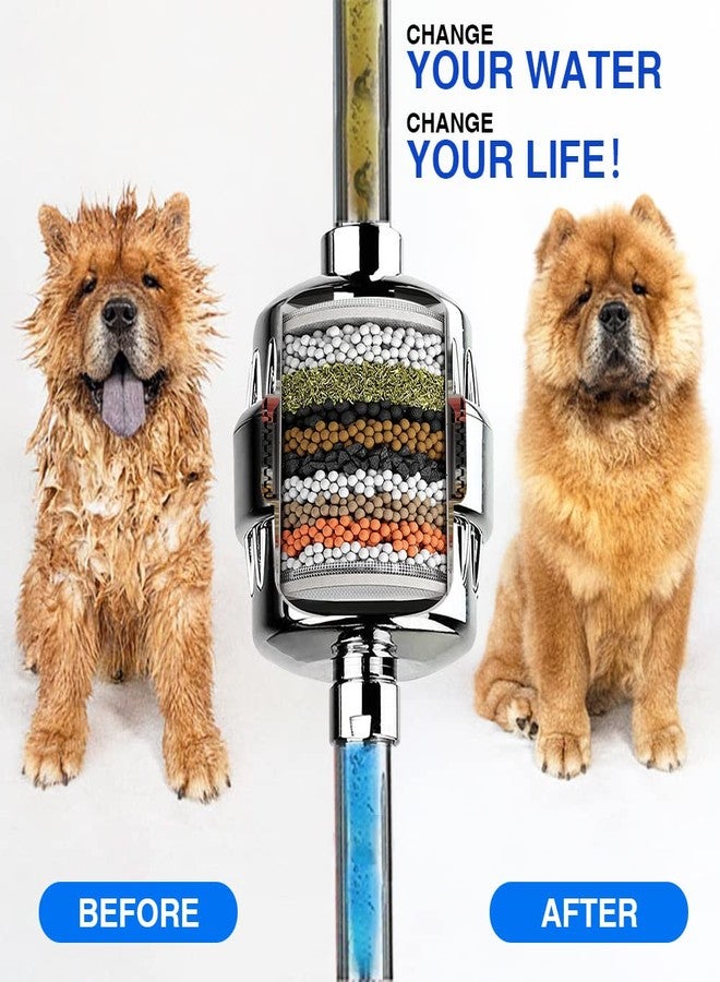 AMORIX 15 Stage Shower Filter Replacement Cartridge Reducing Chlorine Shower Water Head Filter for Hard Water Heavy Metal Impurity, Improve Skin Hair, Fit Any Similar Design Shower Water Filter - Image 5