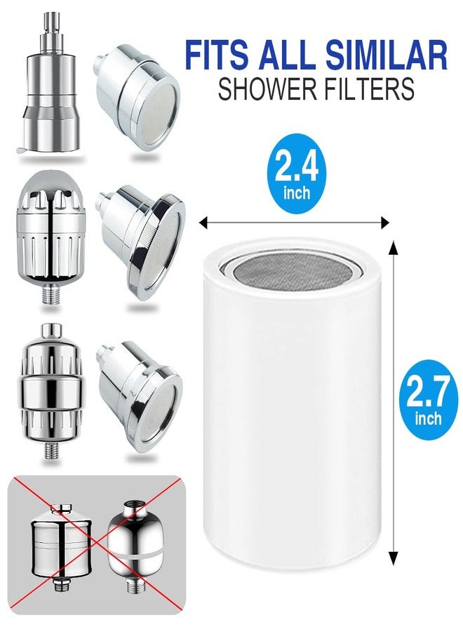 AMORIX 15 Stage Shower Filter Replacement Cartridge Reducing Chlorine Shower Water Head Filter for Hard Water Heavy Metal Impurity, Improve Skin Hair, Fit Any Similar Design Shower Water Filter - Image 3