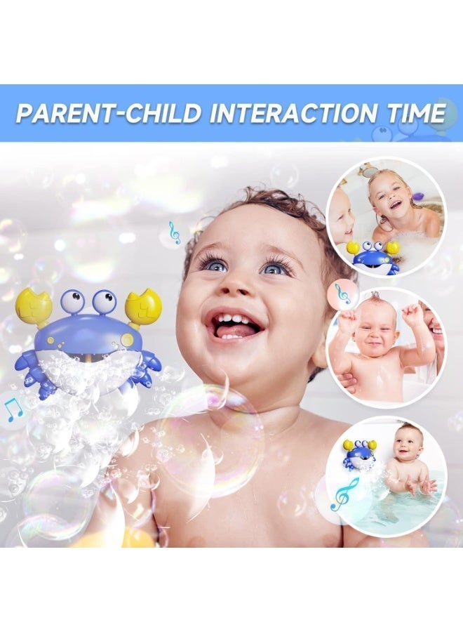 jaexest Crab Bath Toys: Bath Toys for Toddlers 3 Years, Blow Bubbles and Plays 12 Children’s Songs, Sing-Along Bath Bubble Maker for Baby (Blue) - Image 3