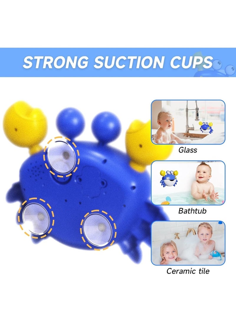 jaexest Crab Bath Toys: Bath Toys for Toddlers 3 Years, Blow Bubbles and Plays 12 Children’s Songs, Sing-Along Bath Bubble Maker for Baby (Blue) - Image 5