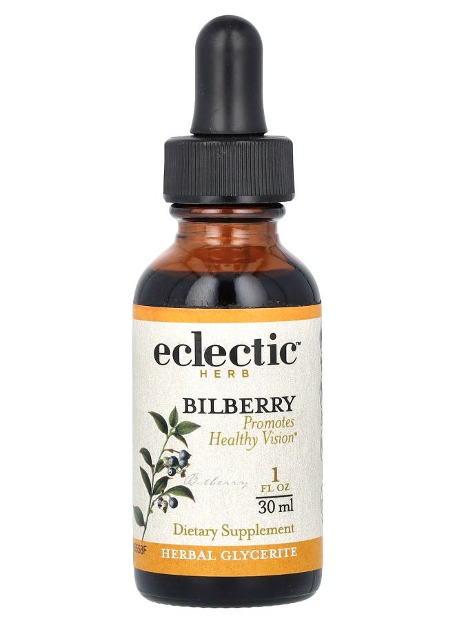 Eclectic Herb Bilberry Extract 250 mg 1 fl oz (30 ml) 