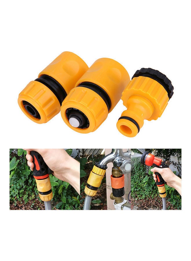 NIBEMINENT 3-Piece Stainless Steel Watering Can Plant Spray Bottle Mist Kettle Yellow  - Image 2