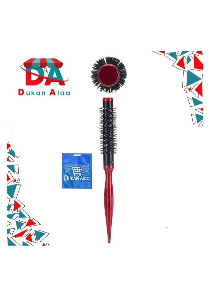 فرشاة شعر استشوار خشب حرارية احمر - Image 2