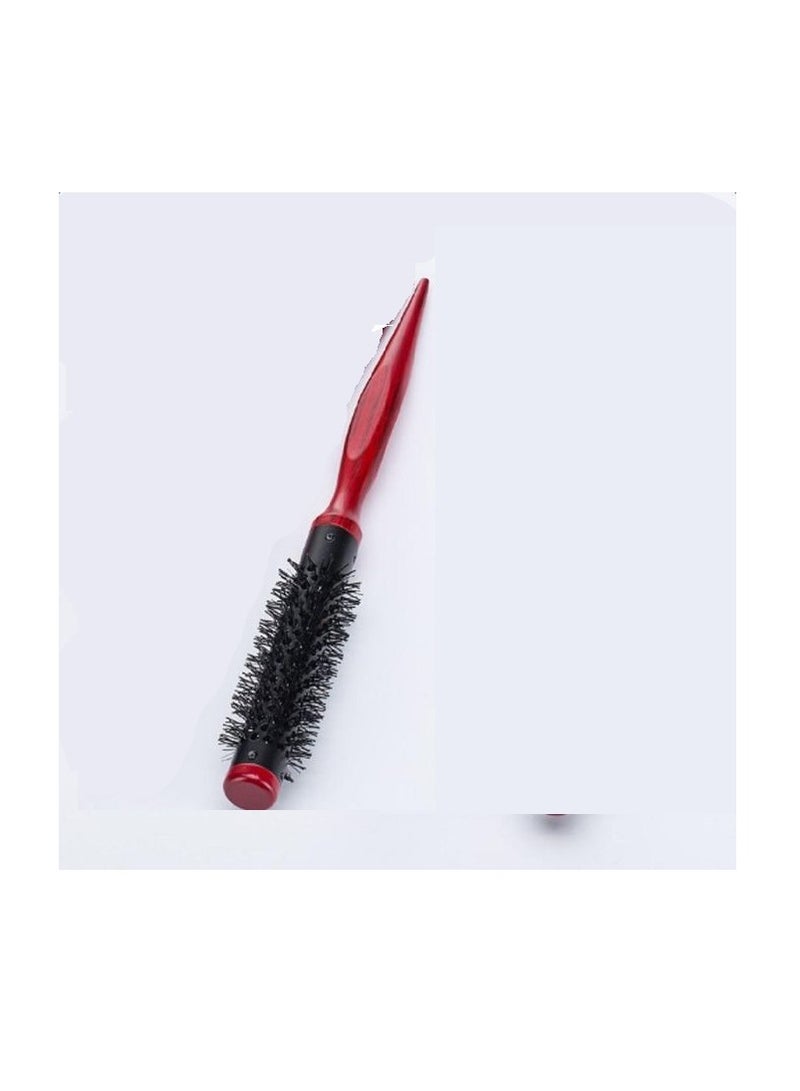 فرشاة شعر استشوار خشب حرارية احمر - Image 1