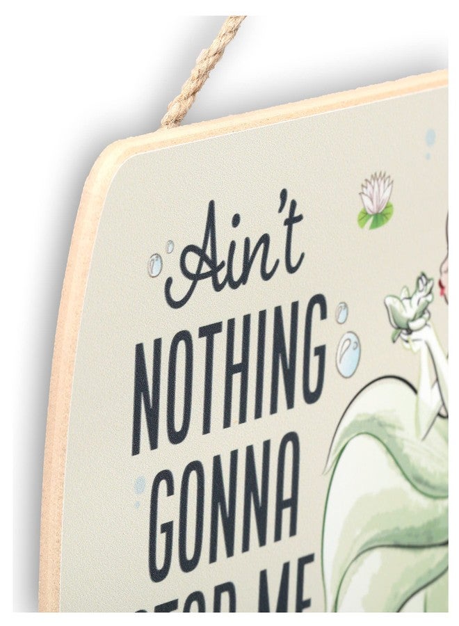 Open Road Brands Disney Princess and the Frog Tiana Hanging Wood Wall Decor - Ain't Nothing Gonna Stop Me Now - Fun Inspirational Tiana Sign - Image 4
