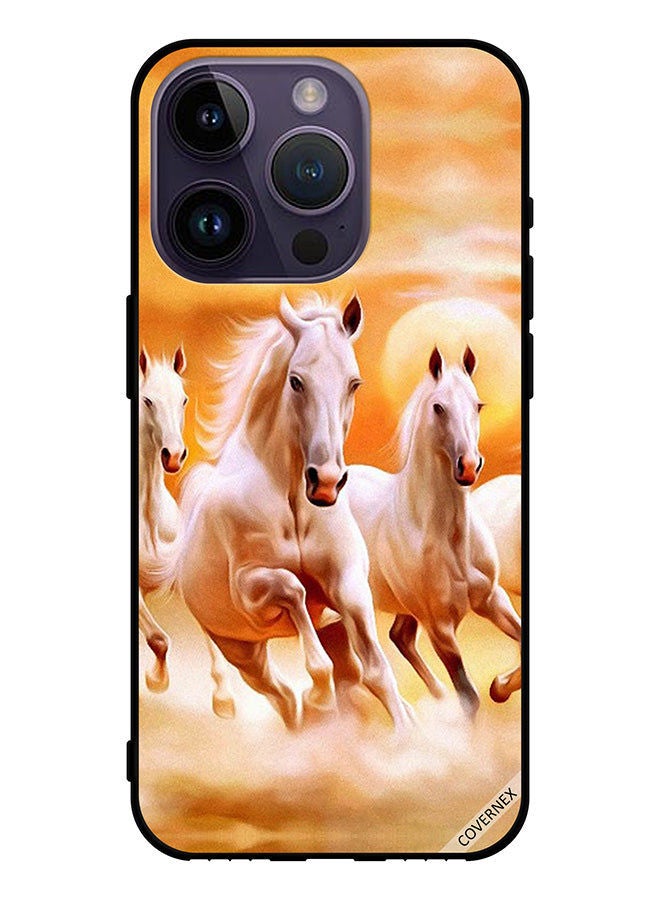 Covernex Protective Case Cover For Apple iPhone 14 Pro Horses Running - Image 1