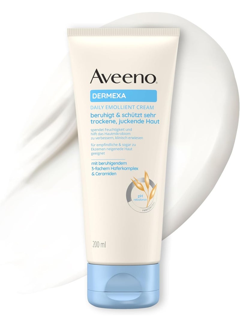 كريم مرطب يومي مرطب للجسم من افينو® ديرمكسا مع مركب الشوفان الثلاثي المهدئ للبشرة الجافة والحكة والحساسة والمعرضة للإكزيما