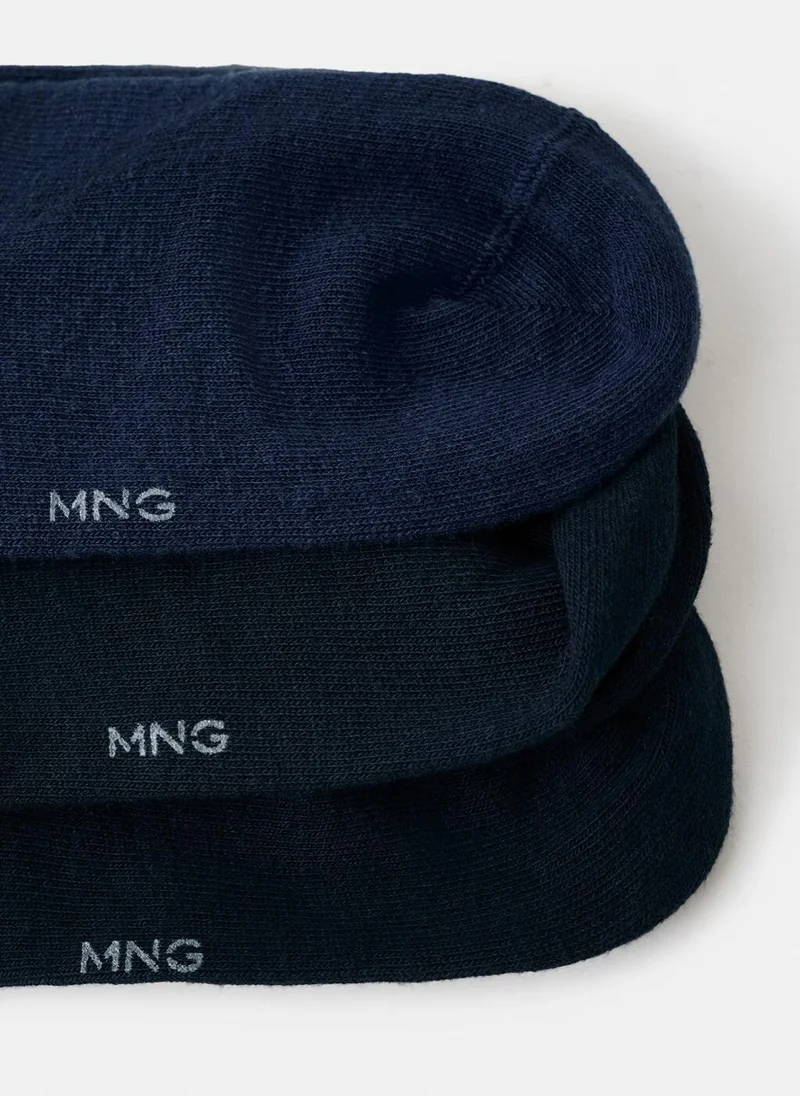 مانجو مان Pack of 3 ankle socks