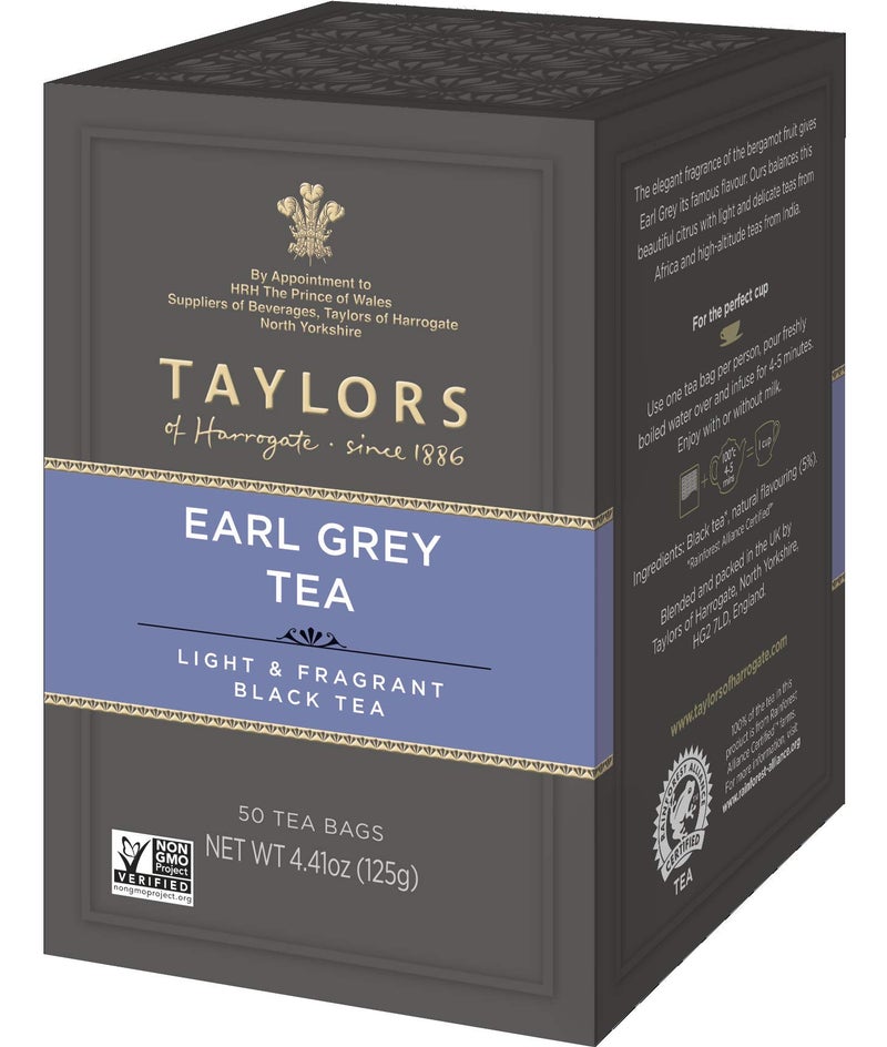 Taylors of Harrogate Earl Grey Tea, 50 Count, Black - Image 1