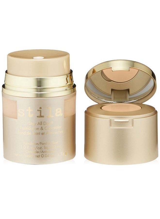 stila Stay All Day Foundation & Concealer, Porcelain, 1 Ounce  - Image 1